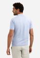 Pullover Short Sleeve V-Polo Melange L Regular Fit - Blue