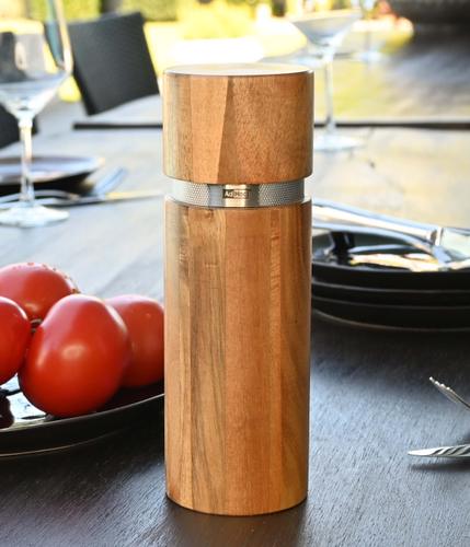 AdHoc Salz-/Pfeffermühle »Profi CeraCut Mahlwerk Akazienholz 19 cm«