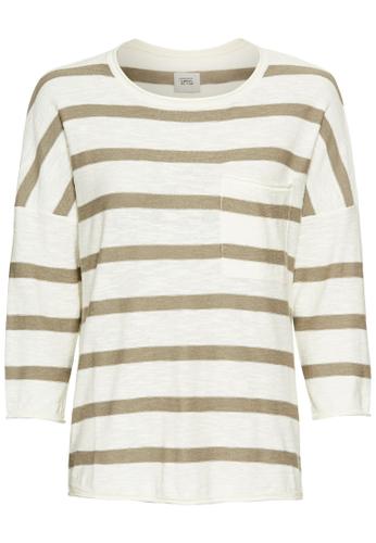 Rundhals Pullover aus Baumwolle S Regular Fit - Dark Straw Fantasy