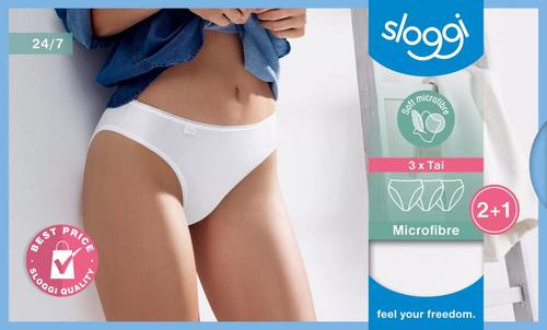 sloggi 24/7 Microfibre Tai C3P 46 - Weiss