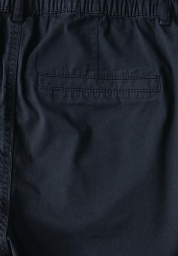 Twill Shorts im Washed-Look L - Universal Blue