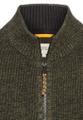 Strickjacke mit Reißverschluss Grün M