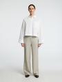 SLFASTHA LS CROPPED BOXY SHIRT NOOS 38 Verkürzt - Bright White