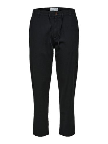 SLH172-SLIMTAPE BRODY LINEN PANT NOOS Schwarz M