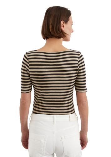 Gestreiftes T-Shirt regular Mehrfarbig XS