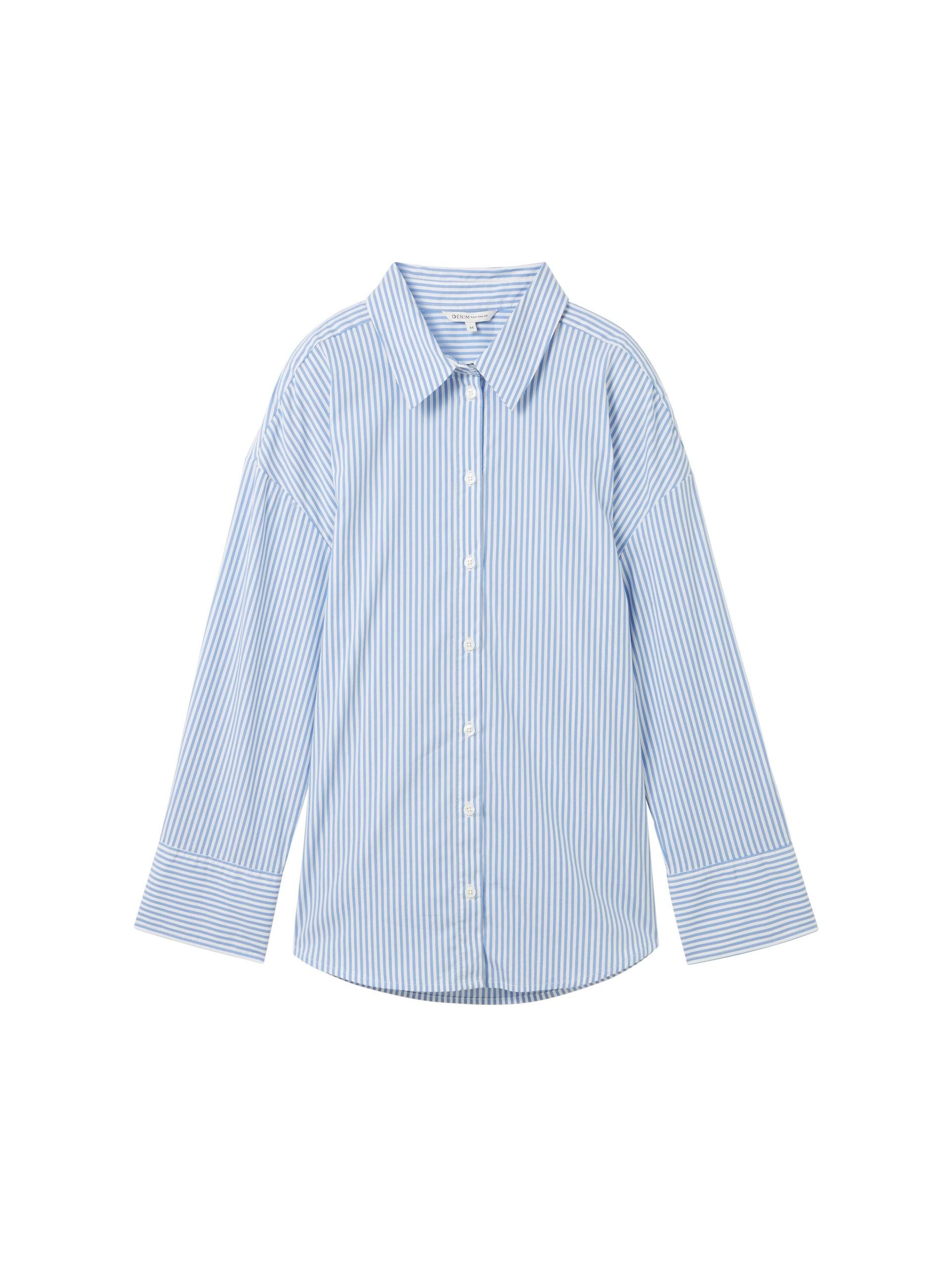 Loose Fit Hemd mit Streifen XL Loose Fit - Blue White Strripe