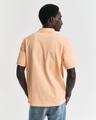 Kontrast Piqué Poloshirt M - Peachy Orange
