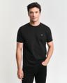 Regular Fit Shield T-Shirt Schwarz, Grau L