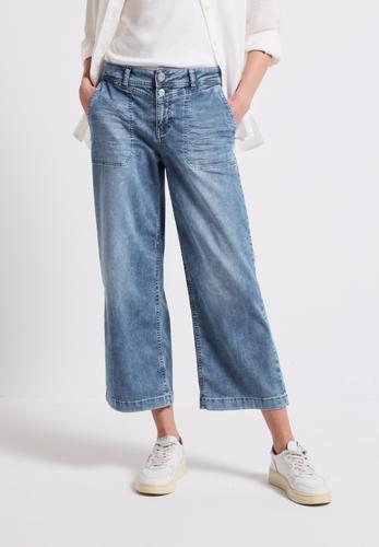 Wide Leg Jeans 26/7/8 Hosen - Medium Blue Random