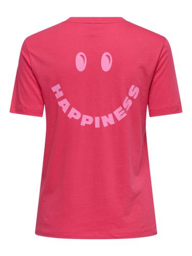 ONLJILL LIFE S/S REG TEE CS JRS S Normal geschnitten - Raspberry
