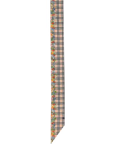 Schal Twilly aus Seide mit FRAAS Plaid Karo und Tier-Print OS - Caviar