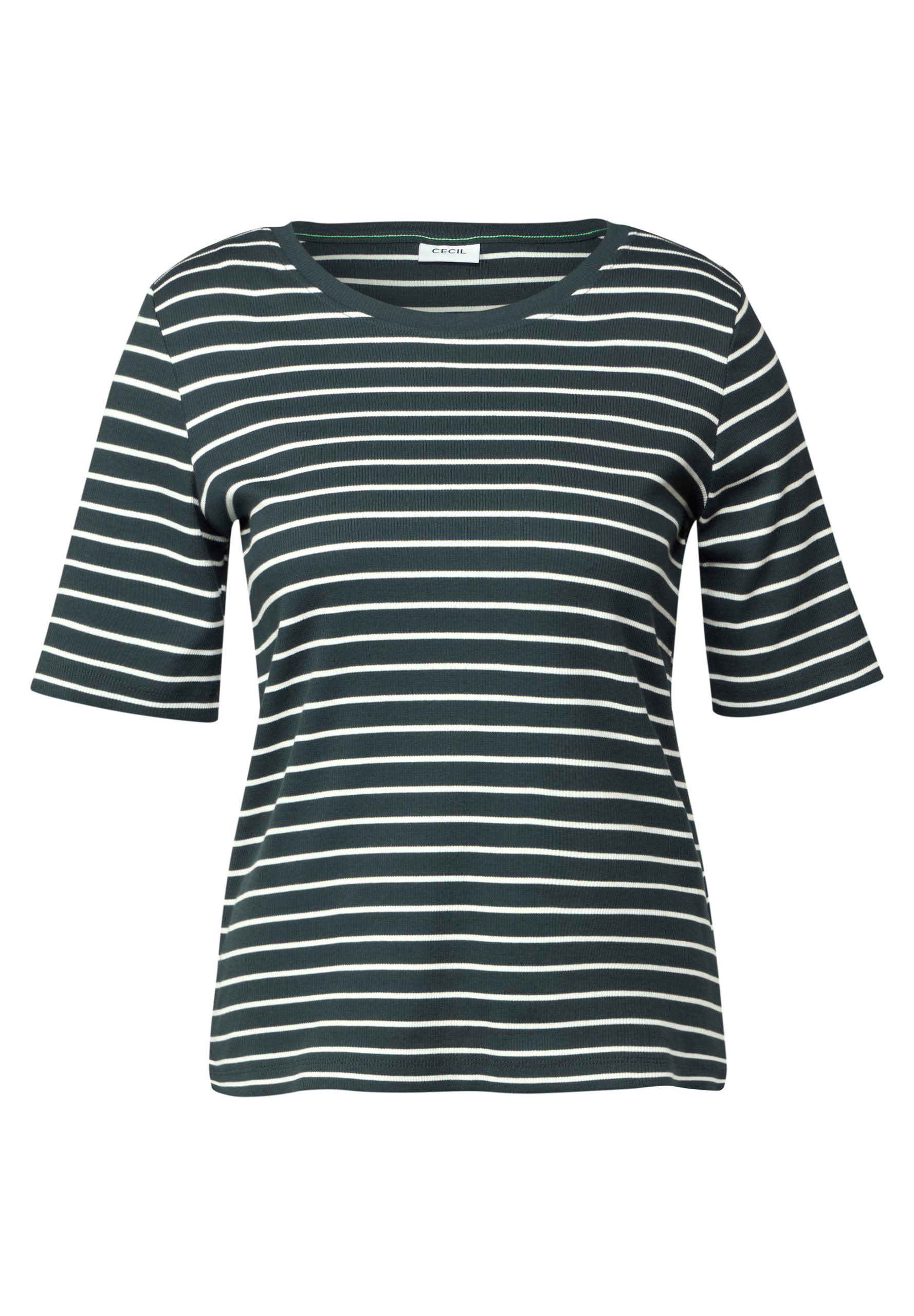Gestreiftes T-Shirt M - Slate Khaki