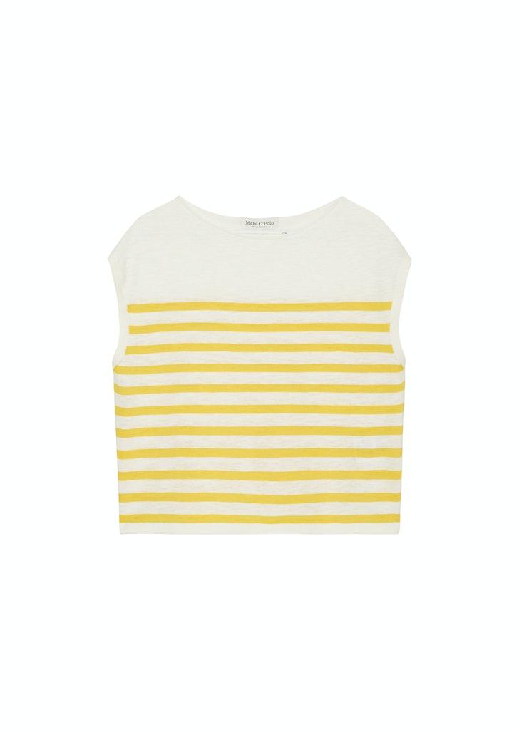 Ärmelloser Feinstrick-Pullover loose S - Multi/corn Yellow