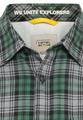 Kariertes Hemd aus reiner Baumwolle XXL Regular Fit - Pine Green
