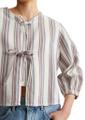 Gestreifte Blusenjacke relaxed M Relaxed Fit - Offwhite_multi_01