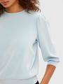 SLFTENNY 3/4 SWEAT TOP NOOS L Locker geschnitten - Cashmere Blue