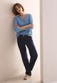 Bluse mit Minimal Print XL - Fresh Light Blue