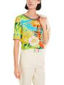 Rippen-T-Shirt im Hawaii-Dessin 38 - Deep Hokkaido