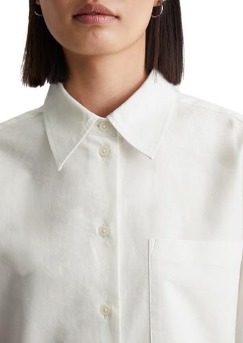 Oxford-Bluse cropped XL