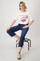 T-Shirt mit Auto-Print 38 - Cream