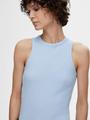 SLFANNA O-NECK TANK TOP NOOS XXL Slim Fit - Cashmere Blue