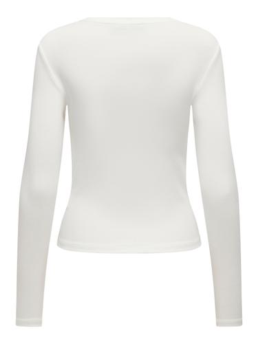 ONLRILEY O-NECK L/S TOP JRS NOOS Weiß XL