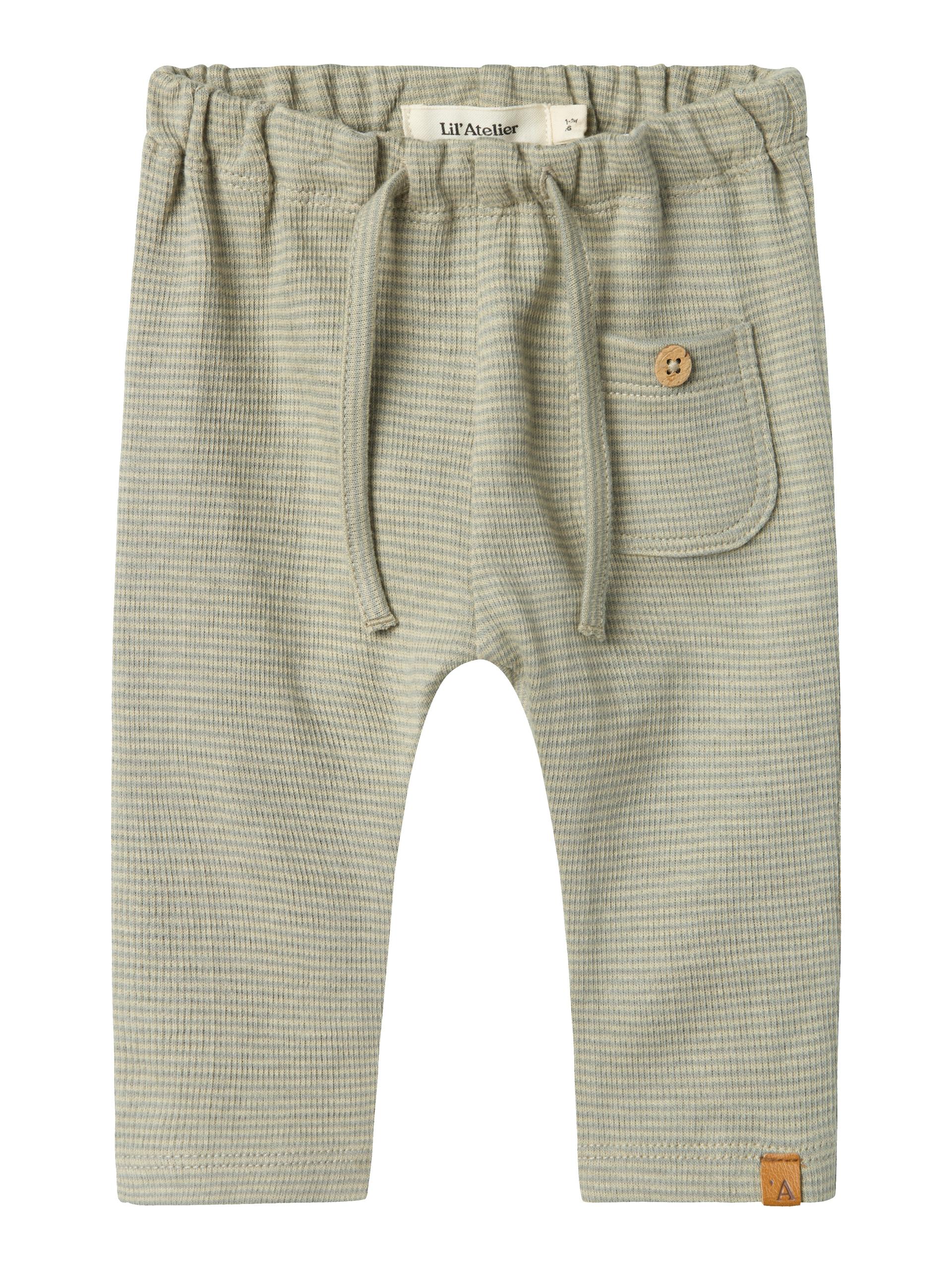 NBMFENG LOOSE PANT LIL 56 Locker geschnitten - Moss Gray