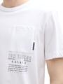 T-Shirt mit Brusttasche XXL Regular Fit - White