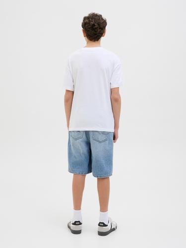 JJITONY JJORIGINAL SHORTS AKM 920 SN JNR 158 Locker geschnitten - Blue Denim