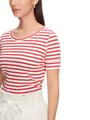 Ringel-T-Shirt aus Baumwoll-Ripp 44 - Flame Red