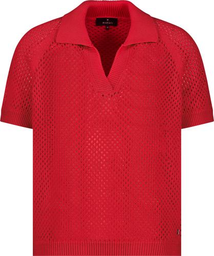 Ajour-Poloshirt 36 - Red