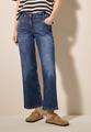Wide Leg Jeans 32/7/8 Hosen - Mid Blue Used Wash