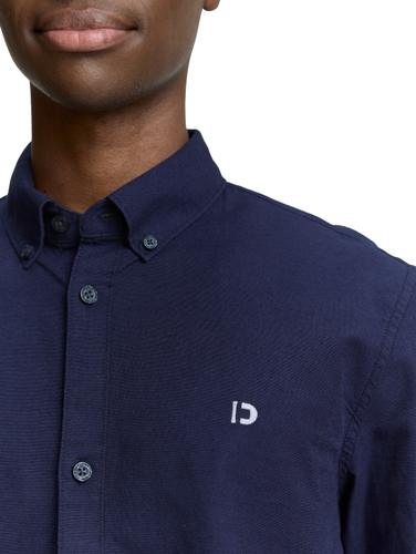 Oxford Hemd mit Logo-Stickerei L Regular Fit - Dark Blueberry