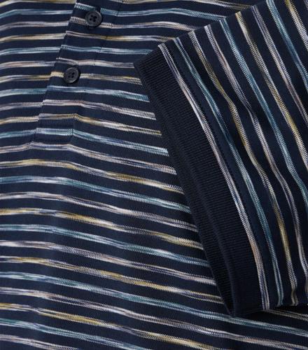 Polo-Shirt L Basic Circular Knit - Blau