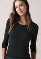 Shirt mit Rundhals - Schwarz / XL