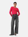 Jeans mit weitem Bein Wide Leg 40 Weites Bein - Grey Denim