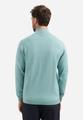Pullover SU Collar Half Zip 2 Coloured Melange XXL Regular Fit - Arctic Blue