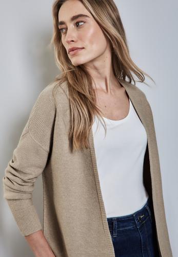 Offener Strukturcardigan 38 - Honey Sand Mel.