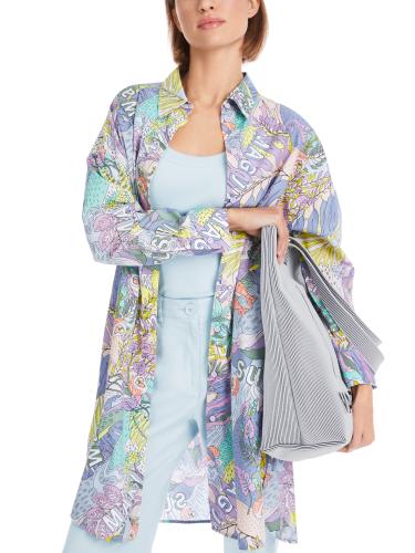 Bedrucktes Kleid "Rethink Together" 40 - Lavender Macaron