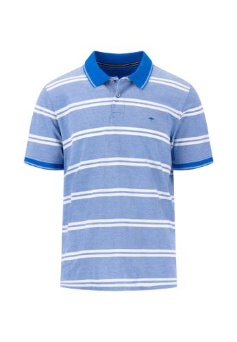 Polo, 2-Tone, stripe M Casual Fit - Strong Blue