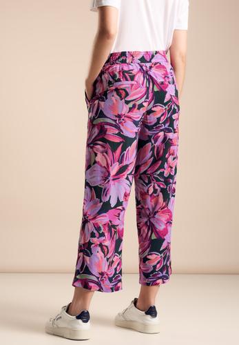 Wide Legs Print Hose 34/26 - Magnolia Pink