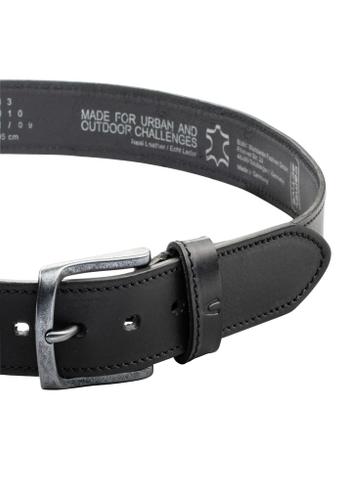 Gürtel aus hochwertigem Leder Schwarz L