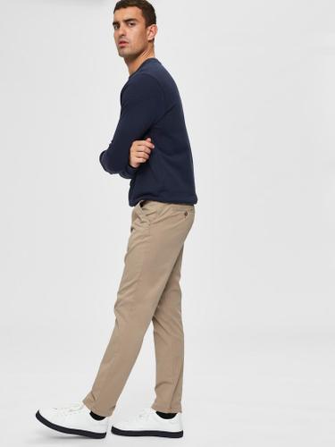 SLHSLIM-MILES FLEX CHINO PANTS W NOOS Grau 30/32