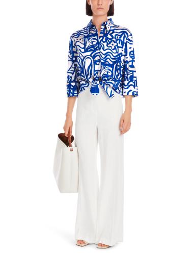 Bedruckte Bluse 38 - Gentian