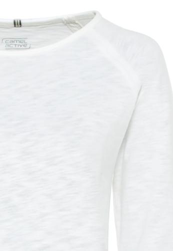 Langarmshirt aus reiner Baumwolle XL Regular Fit - Offwhite