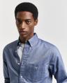 Regular Fit Classic Oxford-Hemd Blau L