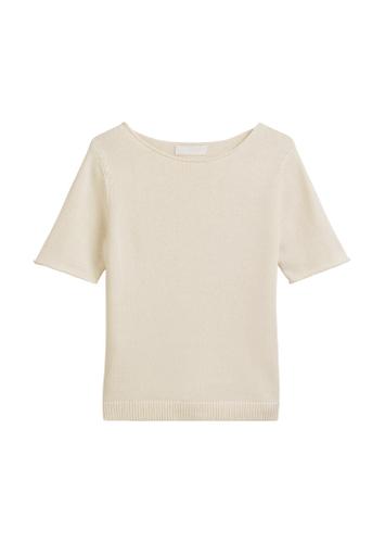 Kurzarm-Pullover regular M Regular Fit - Natural Cotton