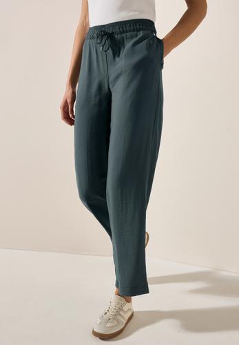 Wide Leg Strukturhose L/30 - Slate Khaki