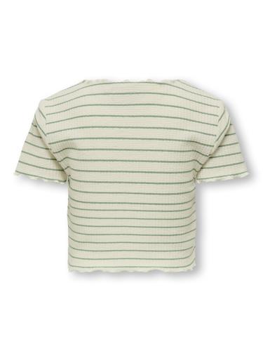 KOGANITS LIFE S/S CROPPED TOP JRS 134/140 Normal geschnitten - Antique White