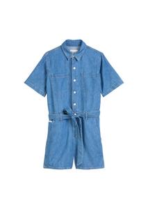 Kurzer Jeans-Overall relaxed XS Relaxed Fit - Aqua_multi_07